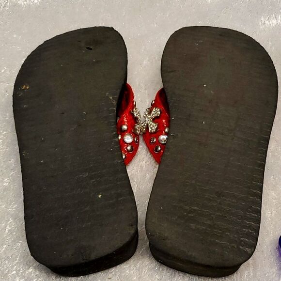 Corkys red jeweled sandals , size 9 - Picture 5 of 7